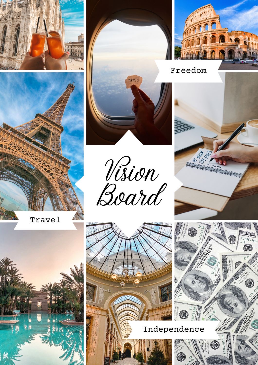 Vision board/ Yaratım Dilek Hayal Panosu 